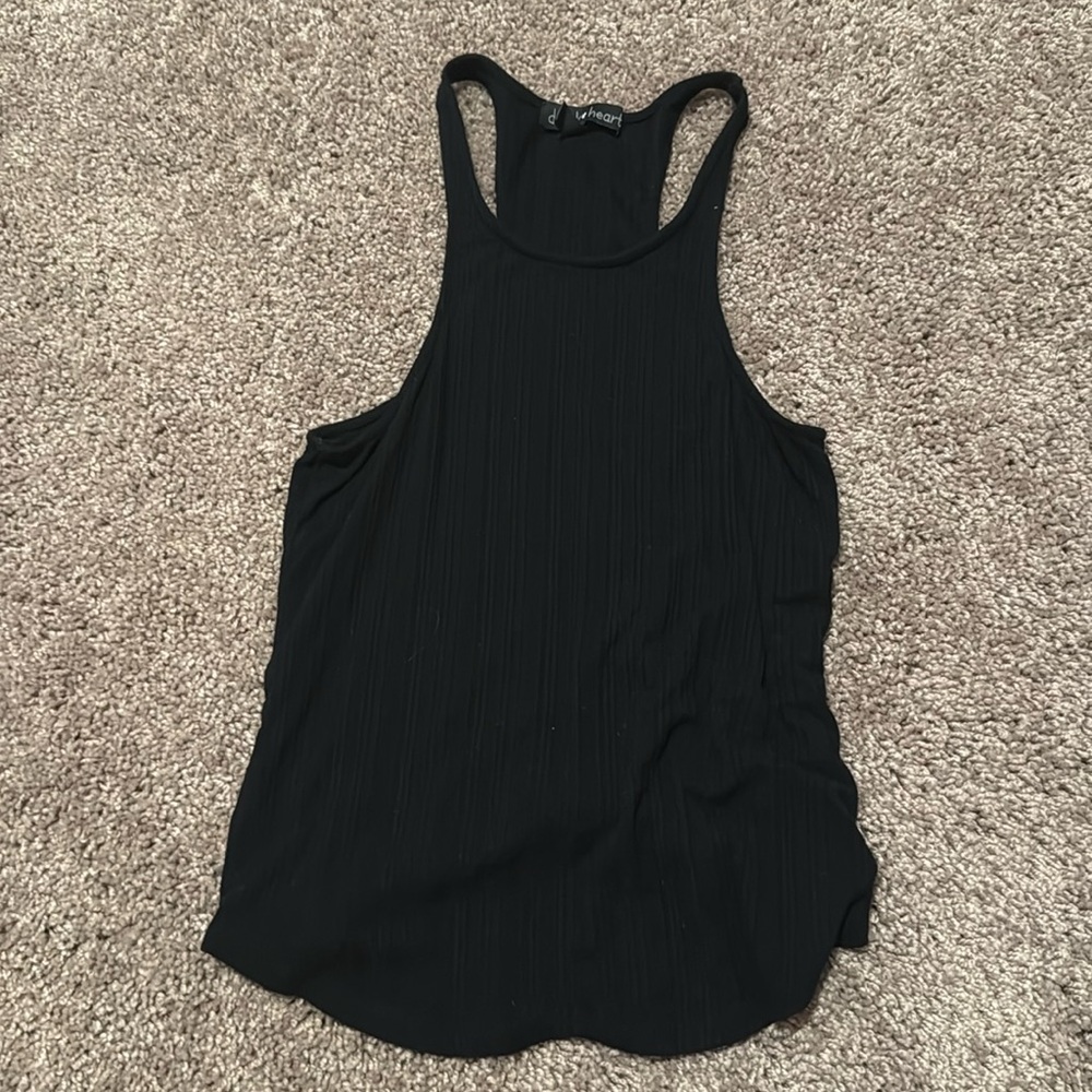 Derek Heart Black Tank Top
